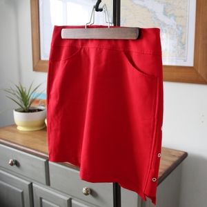 Dexim Golfwear Skort made in Canada size 6 Red